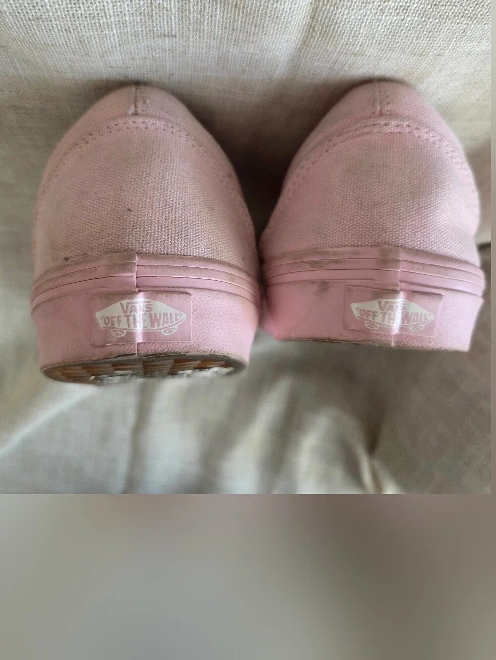 Mens Vans Old Skool Light Pastel Pink Canvas Low-Top Sneakers‎ Casual Size 13